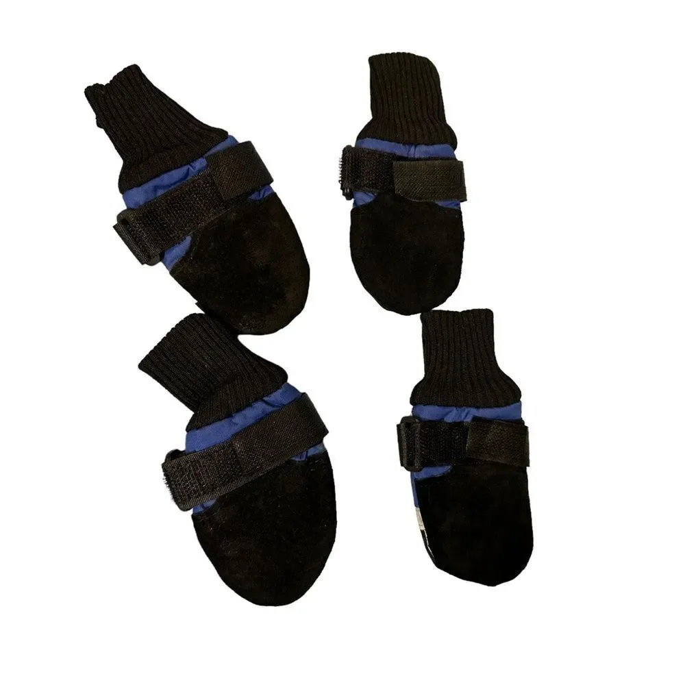 Guardian Gear All Weather Fleece Lined Dog Boots Booties Blue size Small